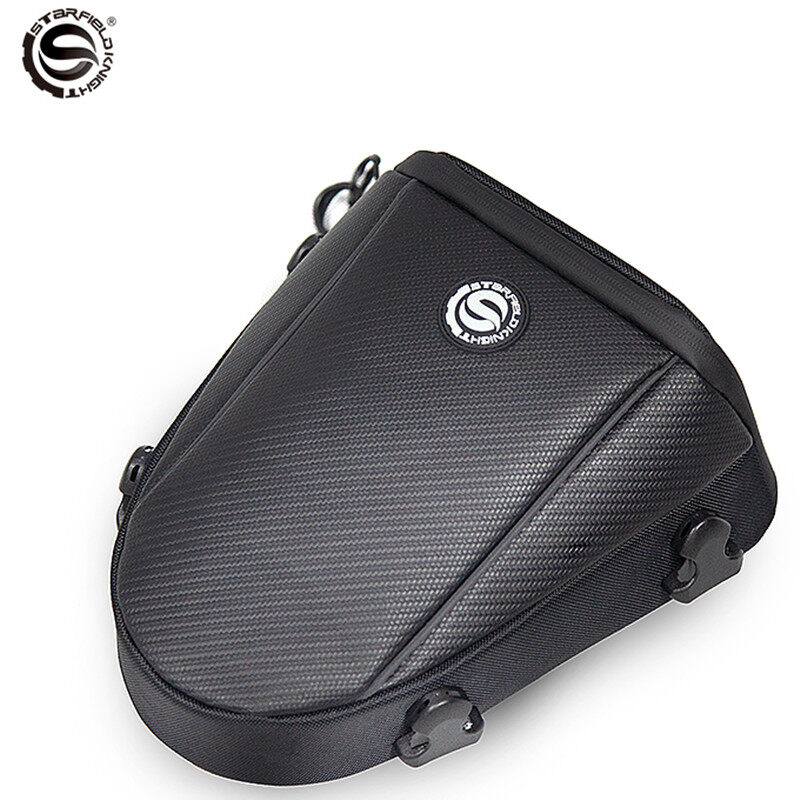 MJ MOTO 9L Black Motorcycle Tail Bag Back Seat Bags Cafe Racer Alforjas Para Moto Motorbike Saddlebags Racing Rider Touring Top Case